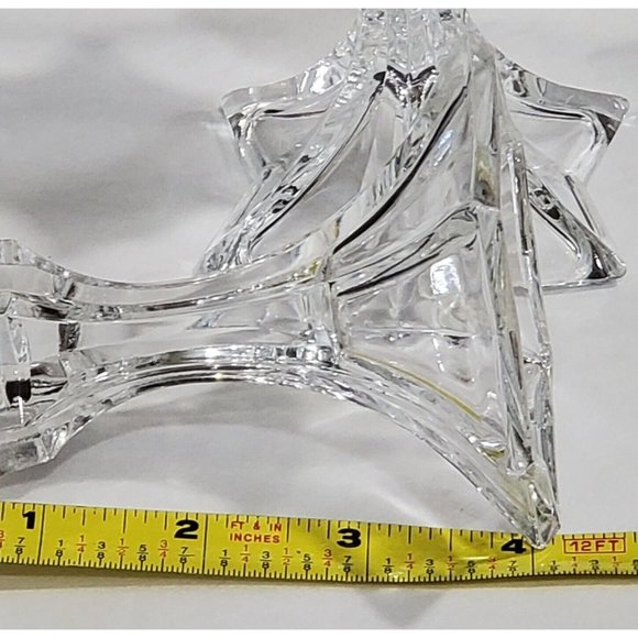 4 DePlomb Crystal Fire Star Six-point Candle Holders USA celestial taper candle - Picture 9 of 10